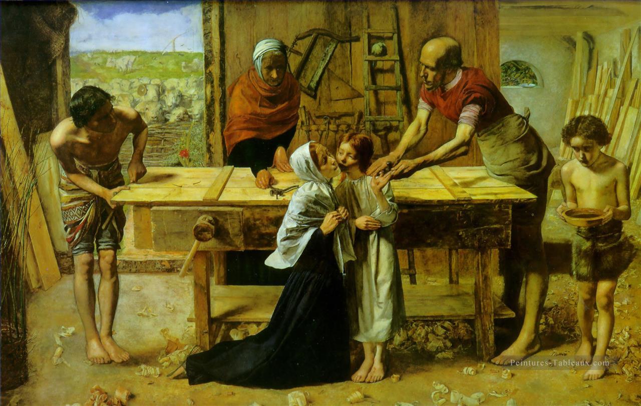 Christ charpentier préraphaélite John Everett Millais Peintures à l'huile